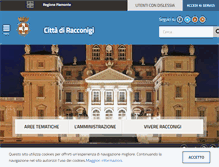 Tablet Screenshot of comune.racconigi.cn.it